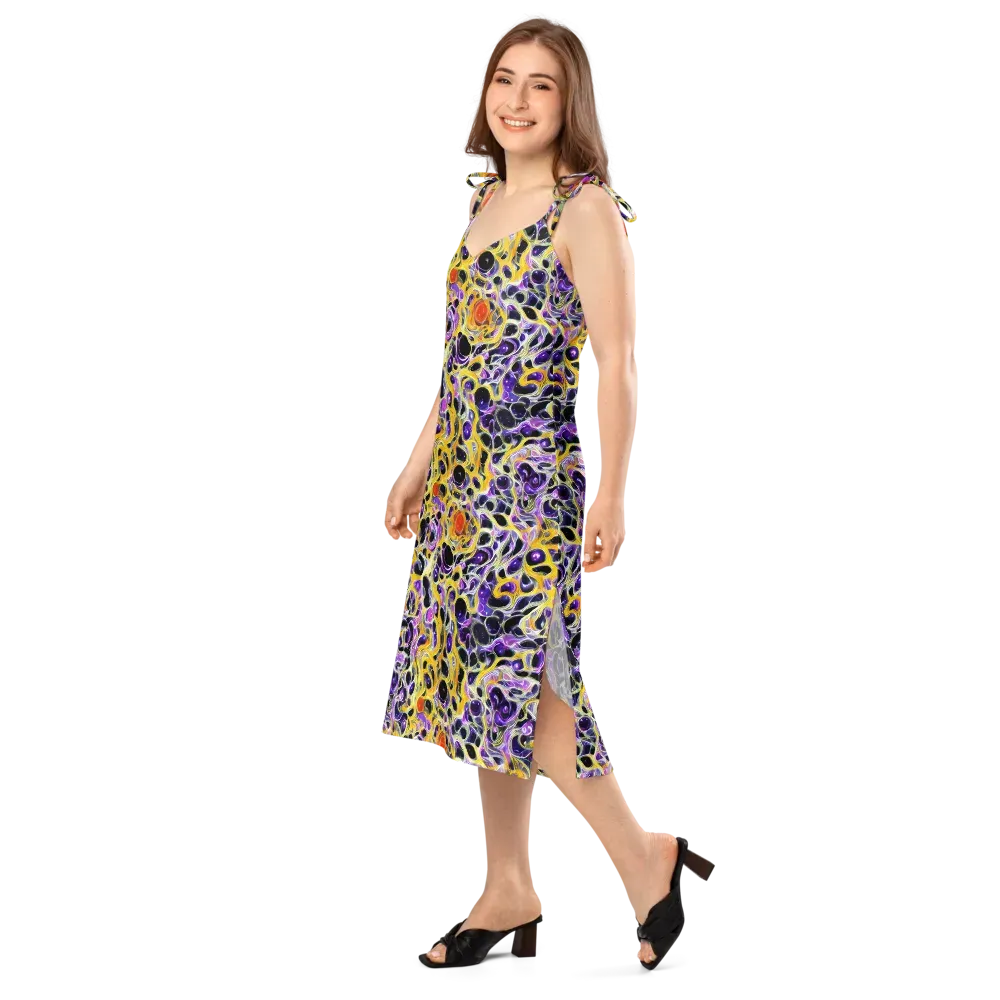 Solar Amethyst on Slip Dress — Left Front