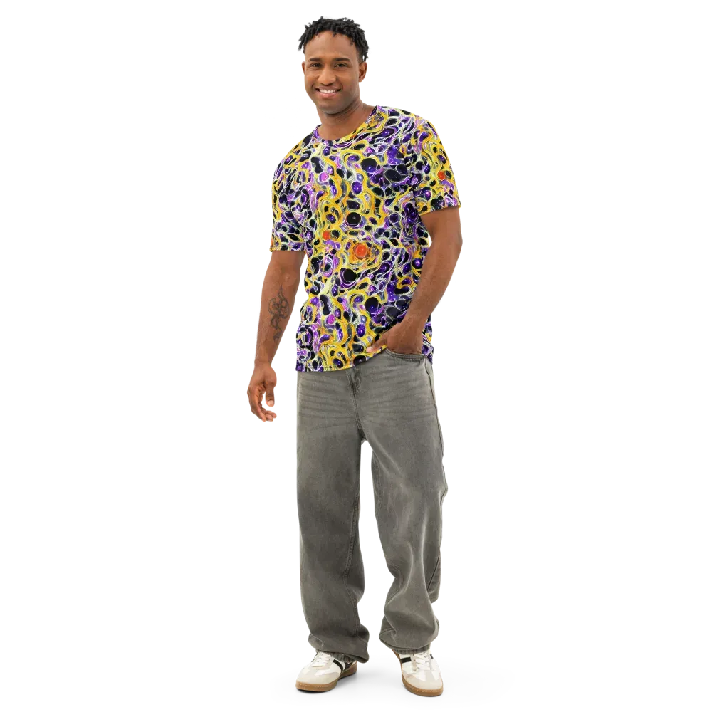 Solar Amethyst on Men's Cotton Crew Neck T-Shirt — Front