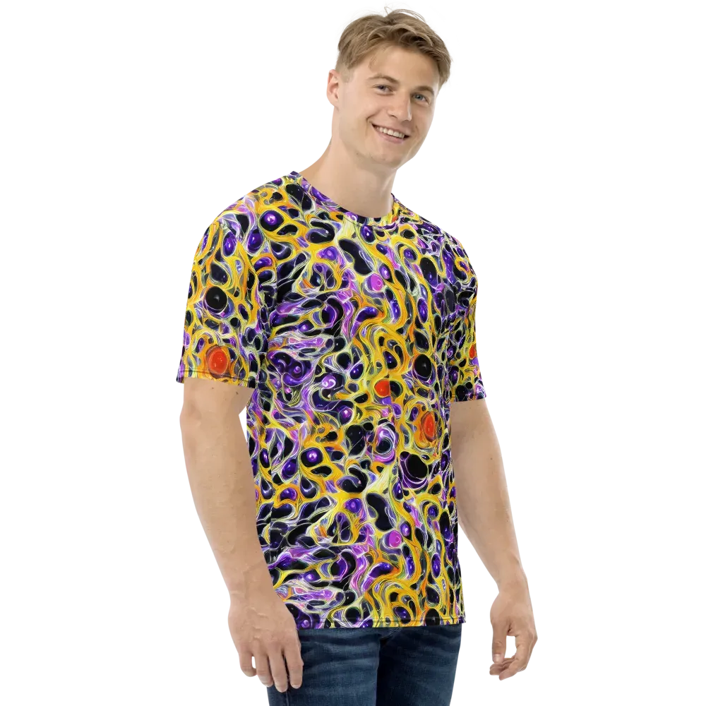 Solar Amethyst on Men's Crew Neck T-Shirt — Right