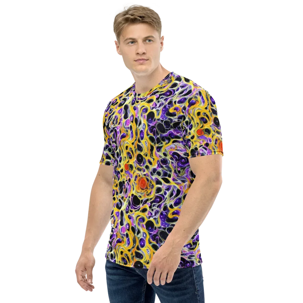 Solar Amethyst on Men's Crew Neck T-Shirt — Left