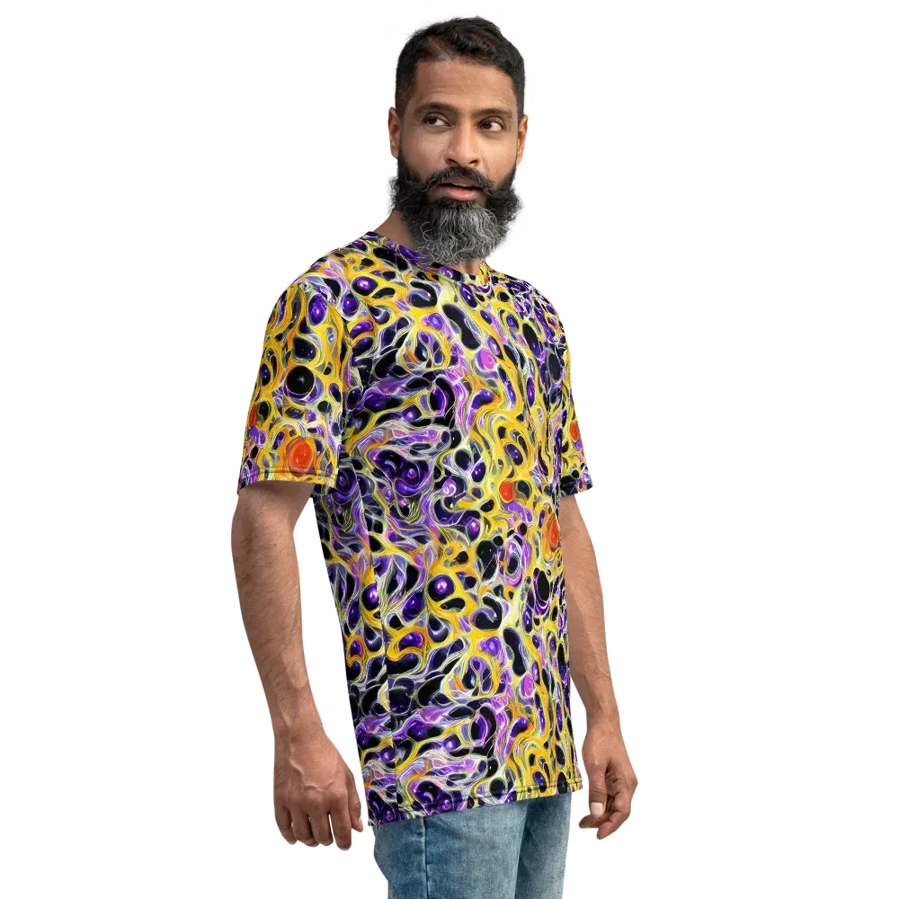 Solar Amethyst on Men's Crew Neck T-Shirt — Right