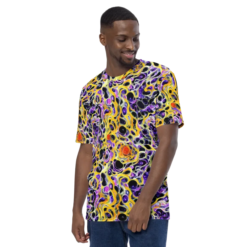 Solar Amethyst on Men's Crew Neck T-Shirt — Left