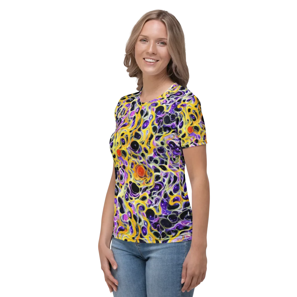 Solar Amethyst on Women's Crew Neck T-Shirt — Left