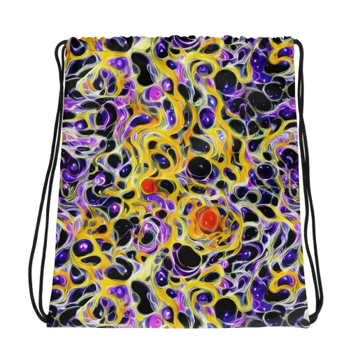 Solar Amethyst on a Drawstring Bag