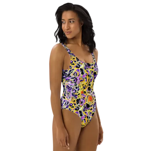 Solar Amethyst on a One-Piece Swimsuit