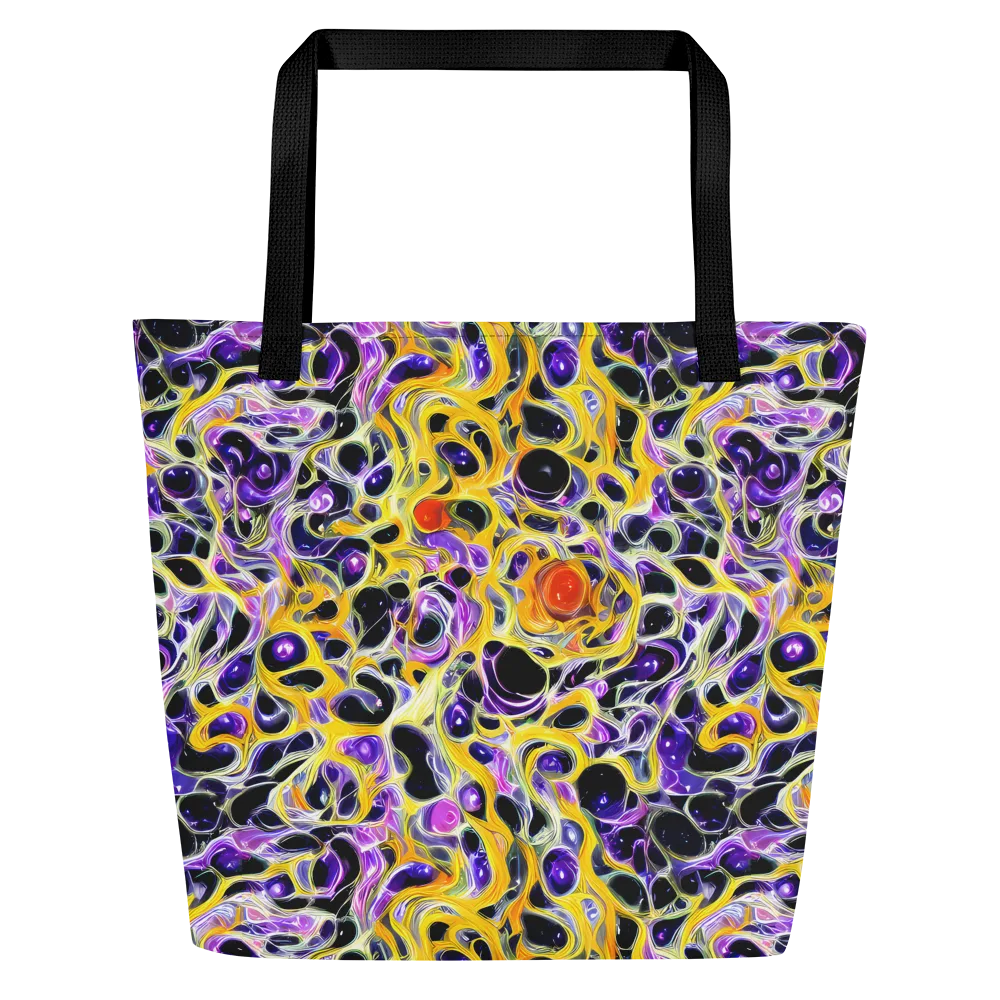Solar Amethyst on Large Tote Bag W/ Pocket — Front