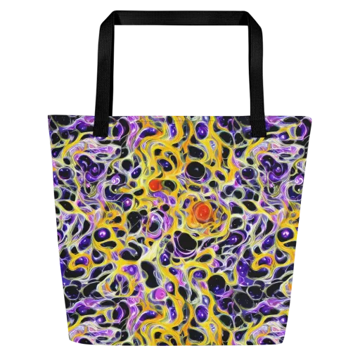 Solar Amethyst on a Large Tote Bag W/ Pocket