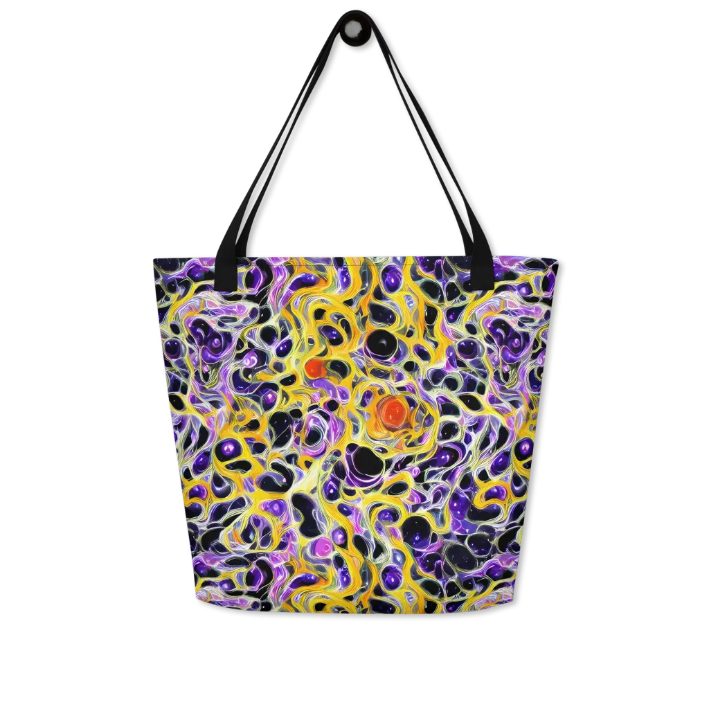Solar Amethyst on Large Tote Bag W/ Pocket — Front