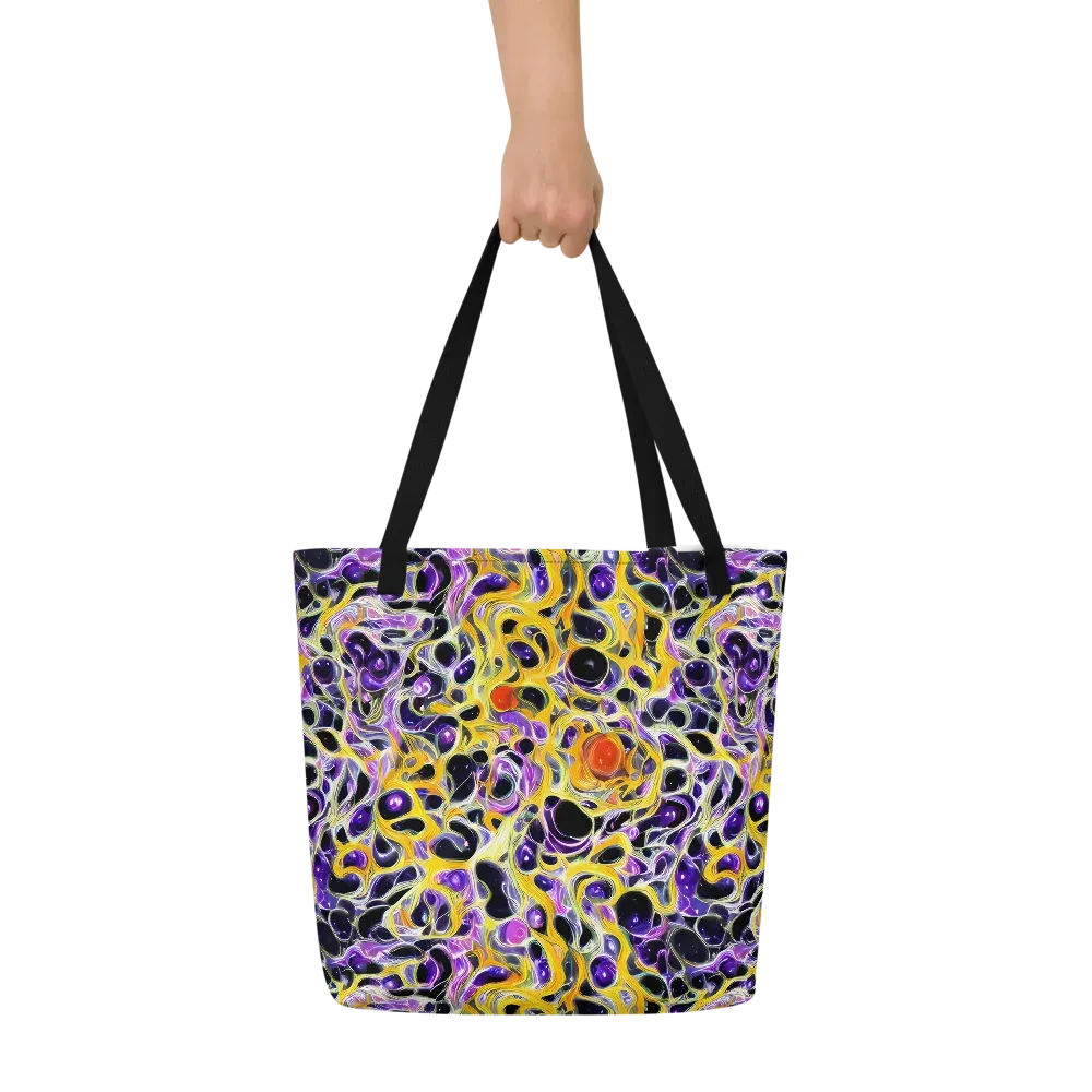 Solar Amethyst on Large Tote Bag W/ Pocket — Front