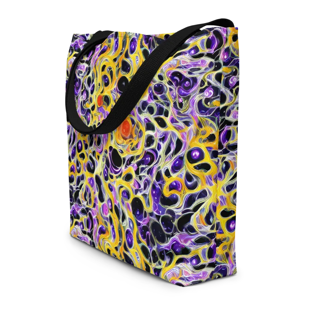 Solar Amethyst on Large Tote Bag W/ Pocket — Front