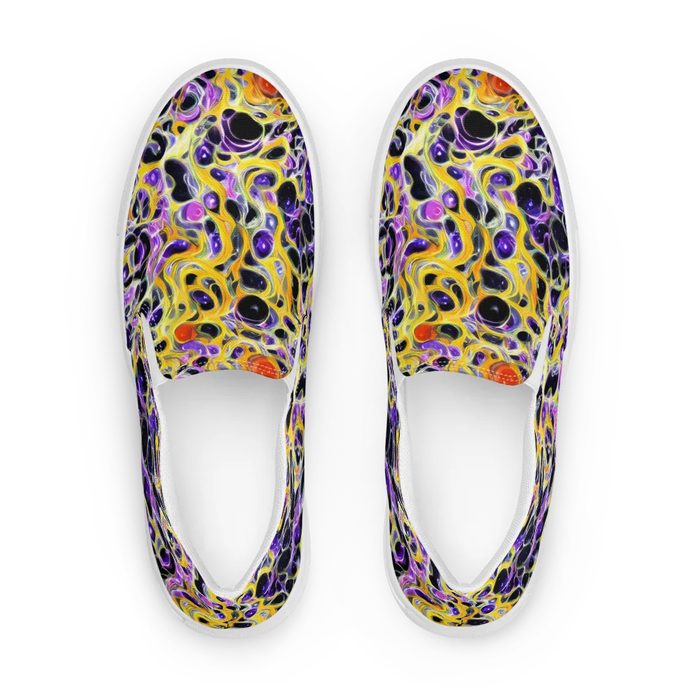 Solar Amethyst on Women's Slip-On Canvas Shoes — Front