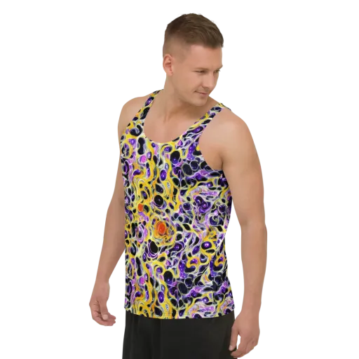 Solar Amethyst on a Men's Tank Top