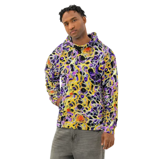 Solar Amethyst on a Cotton Hoodie