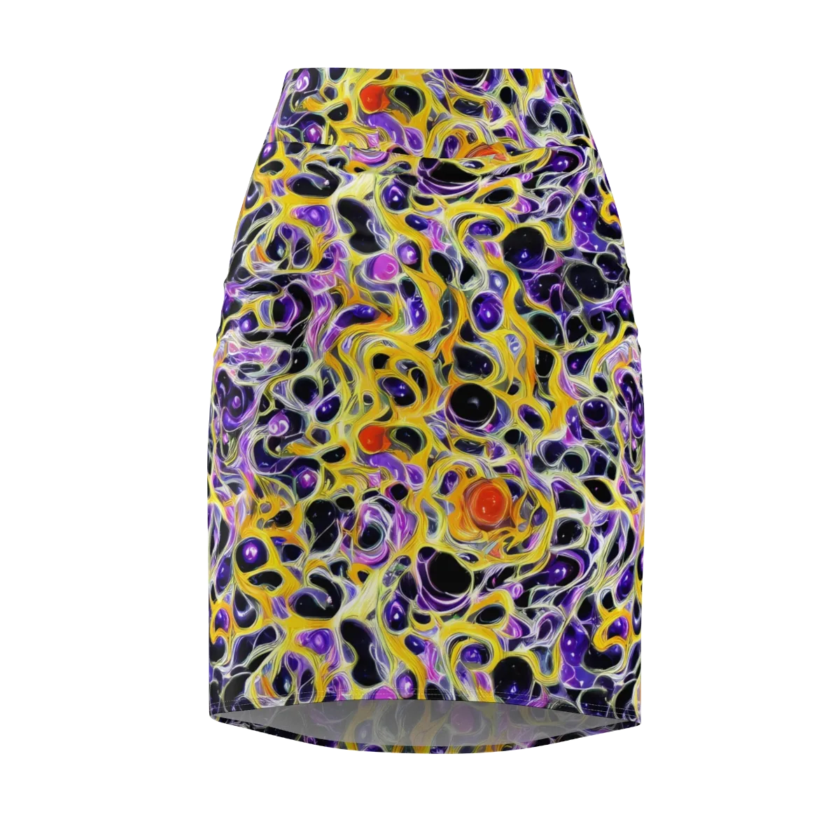 Solar Amethyst on Pencil Skirt — Front