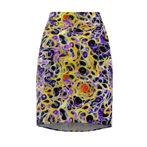 Solar Amethyst on a Pencil Skirt