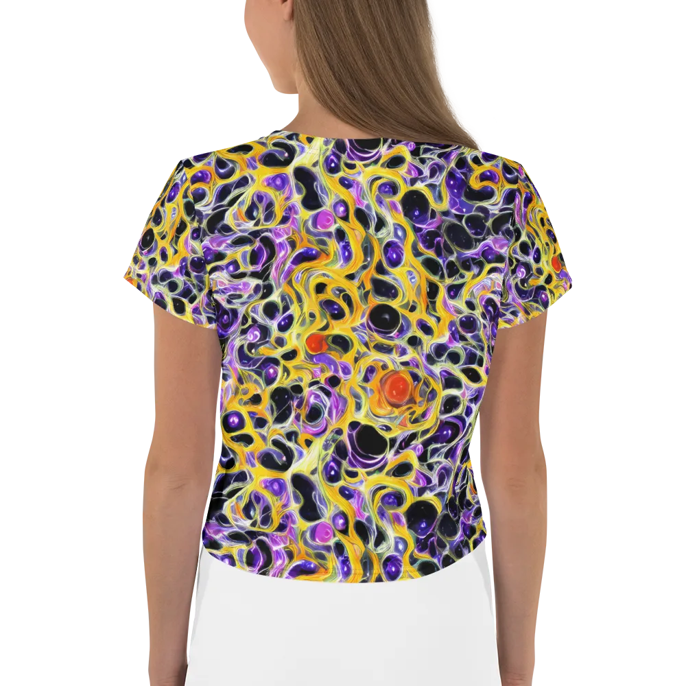 Solar Amethyst on Crop Tee — Back