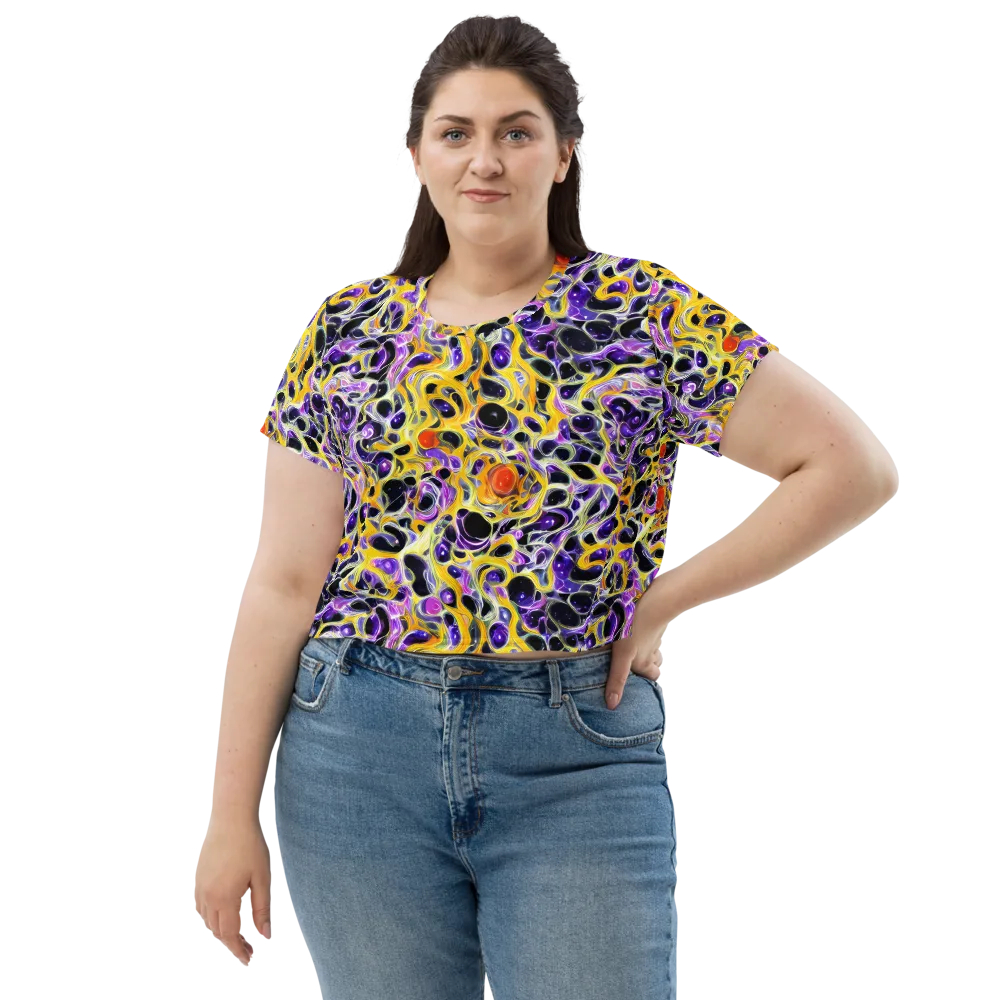 Solar Amethyst on Crop Tee — Front