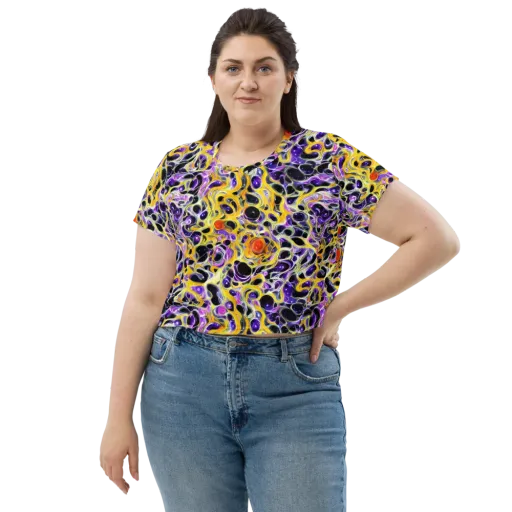Solar Amethyst on a Crop Tee