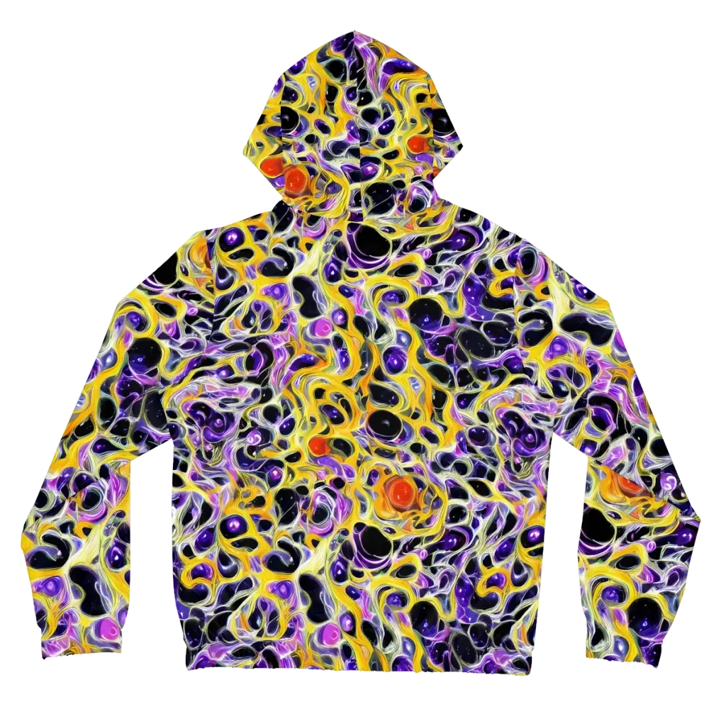 Solar Amethyst on Women's Full-Zip Hoodie — Back