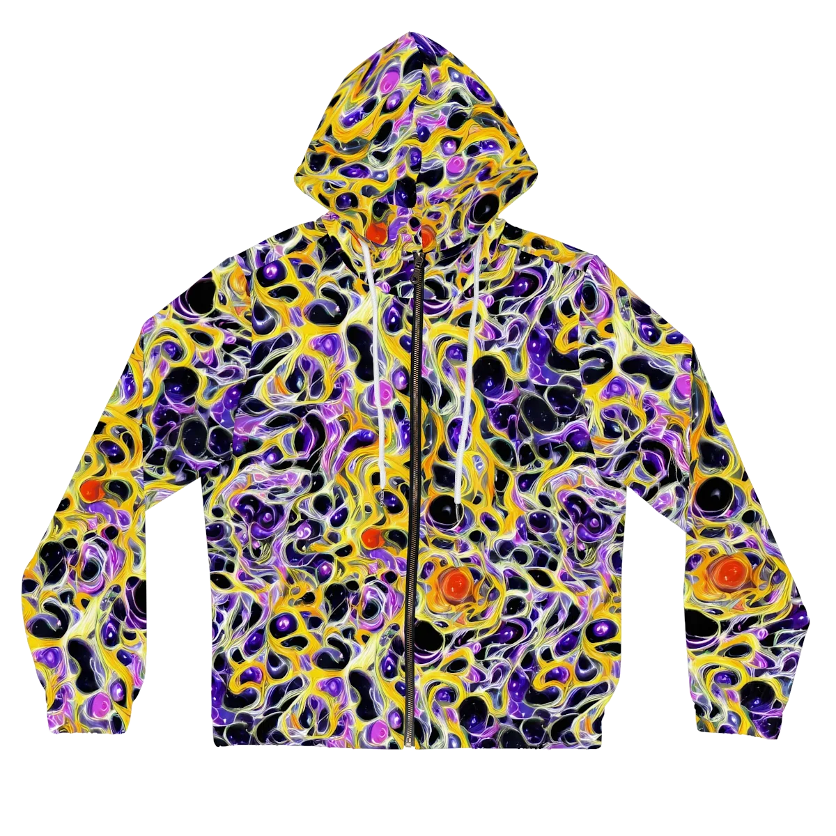 Solar Amethyst on Women's Full-Zip Hoodie — Front