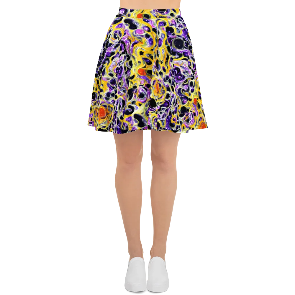 Solar Amethyst on Skater Skirt — Front