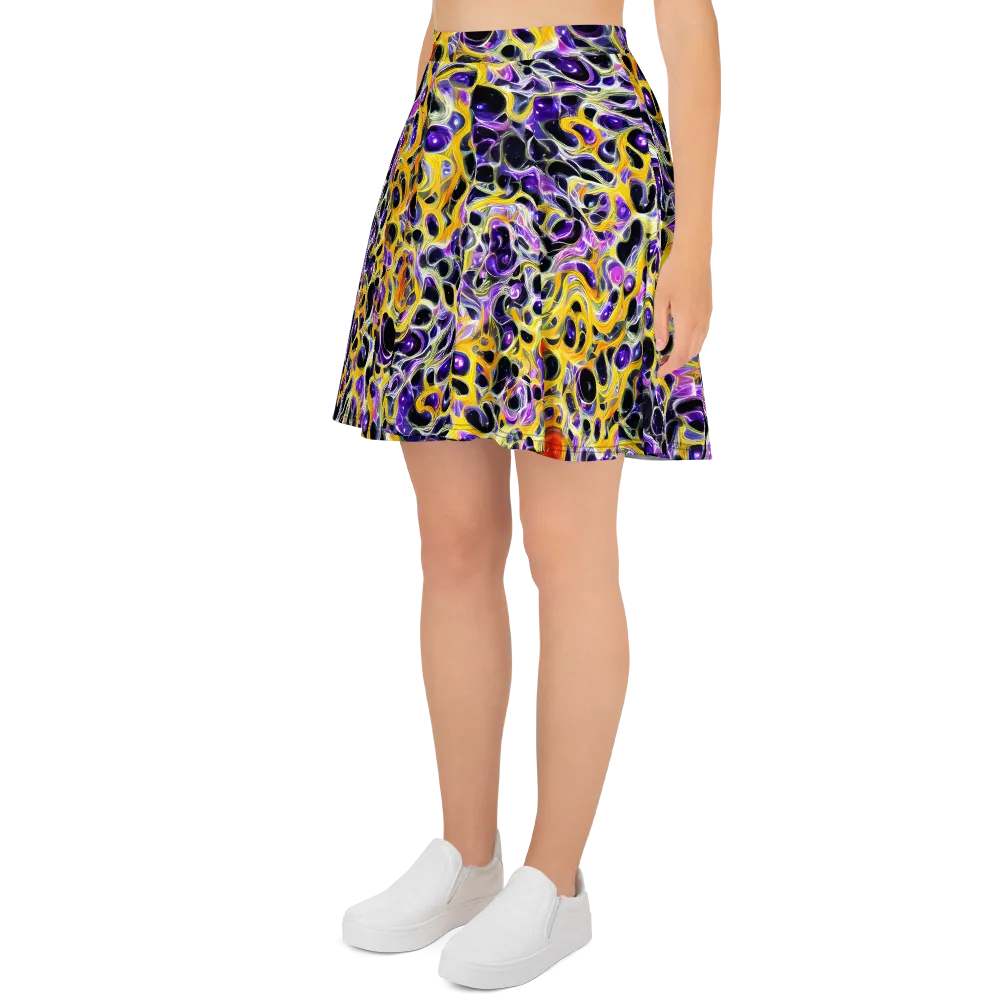 Solar Amethyst on Skater Skirt — Left