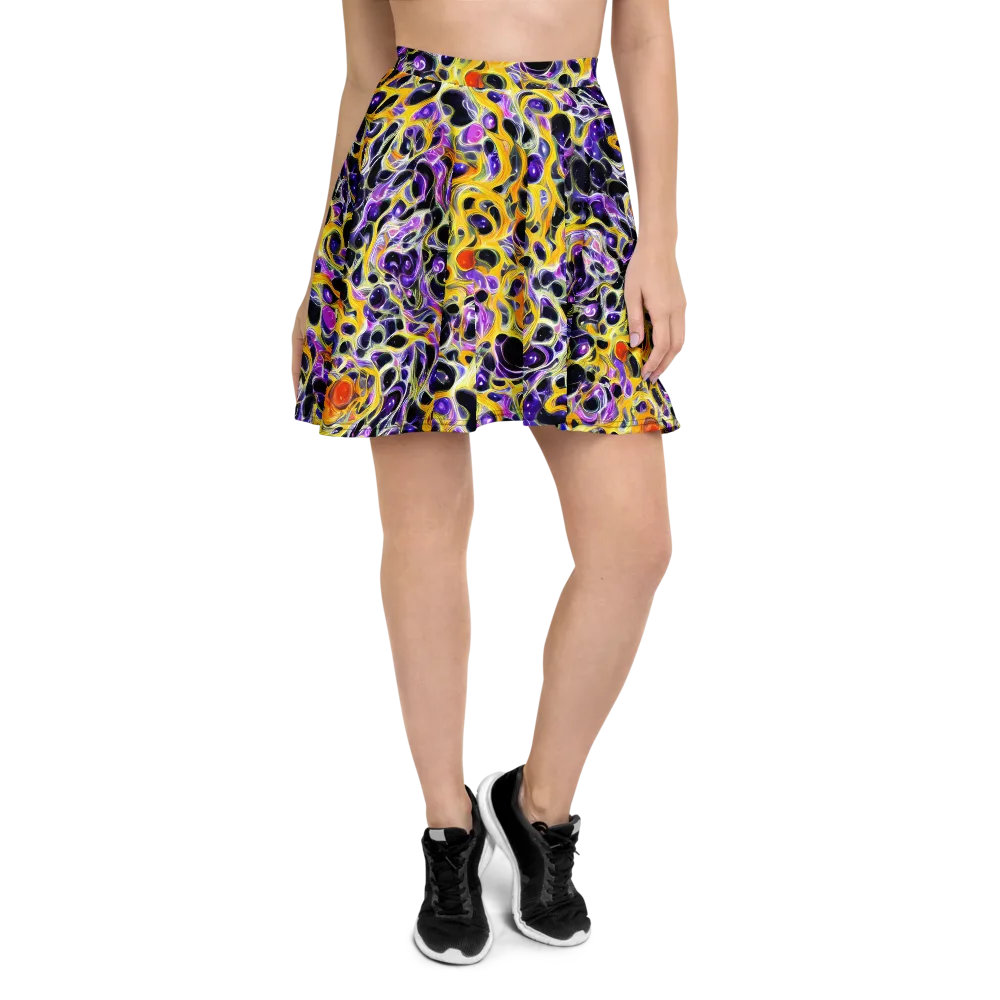 Solar Amethyst on Skater Skirt — Front