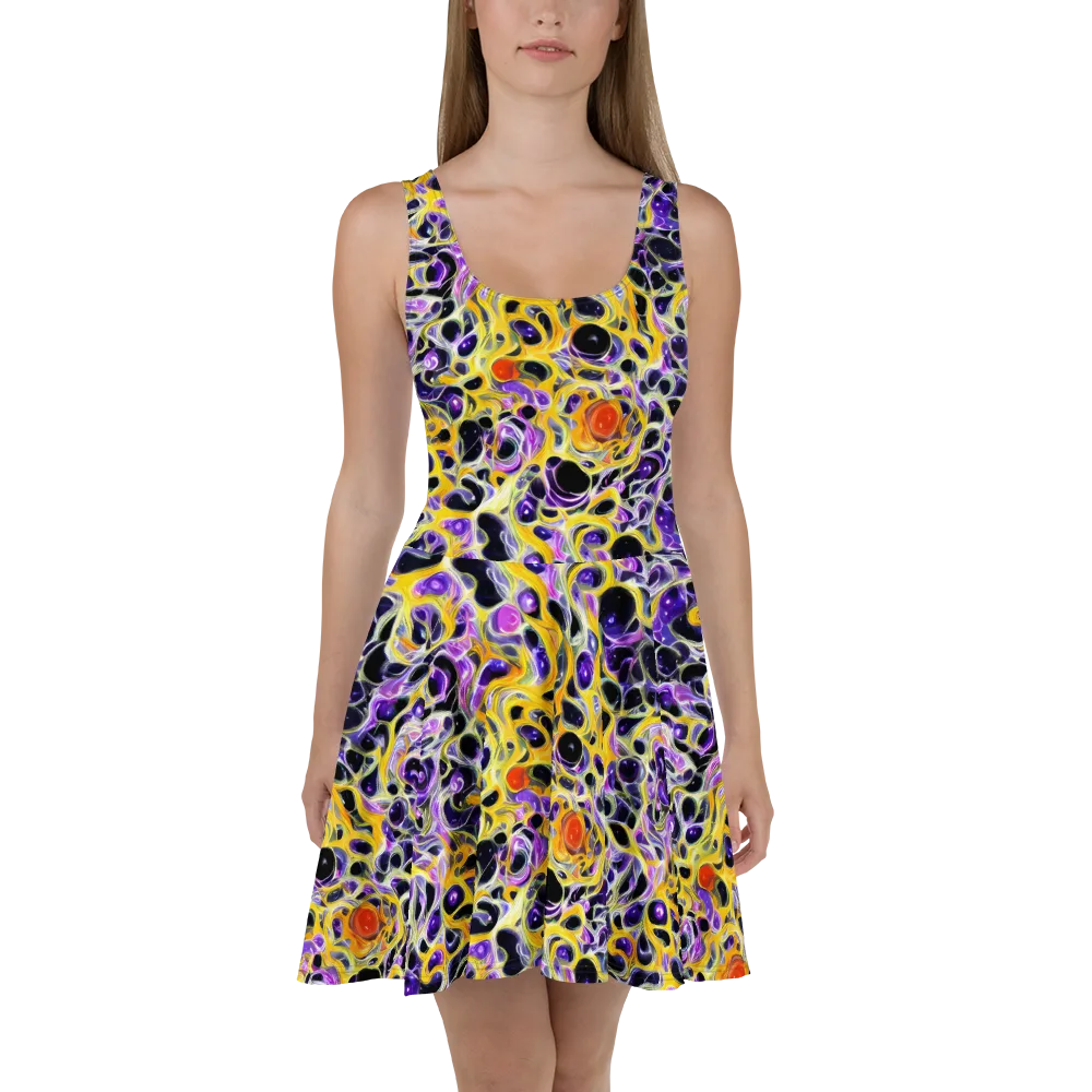 Solar Amethyst on Skater Dress — Front