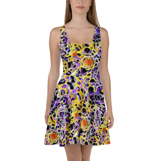 Solar Amethyst on a Skater Dress