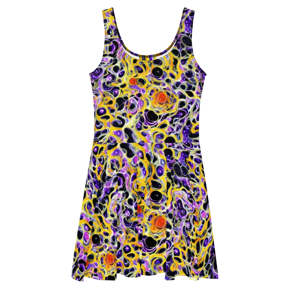 Solar Amethyst on Skater Dress — Front