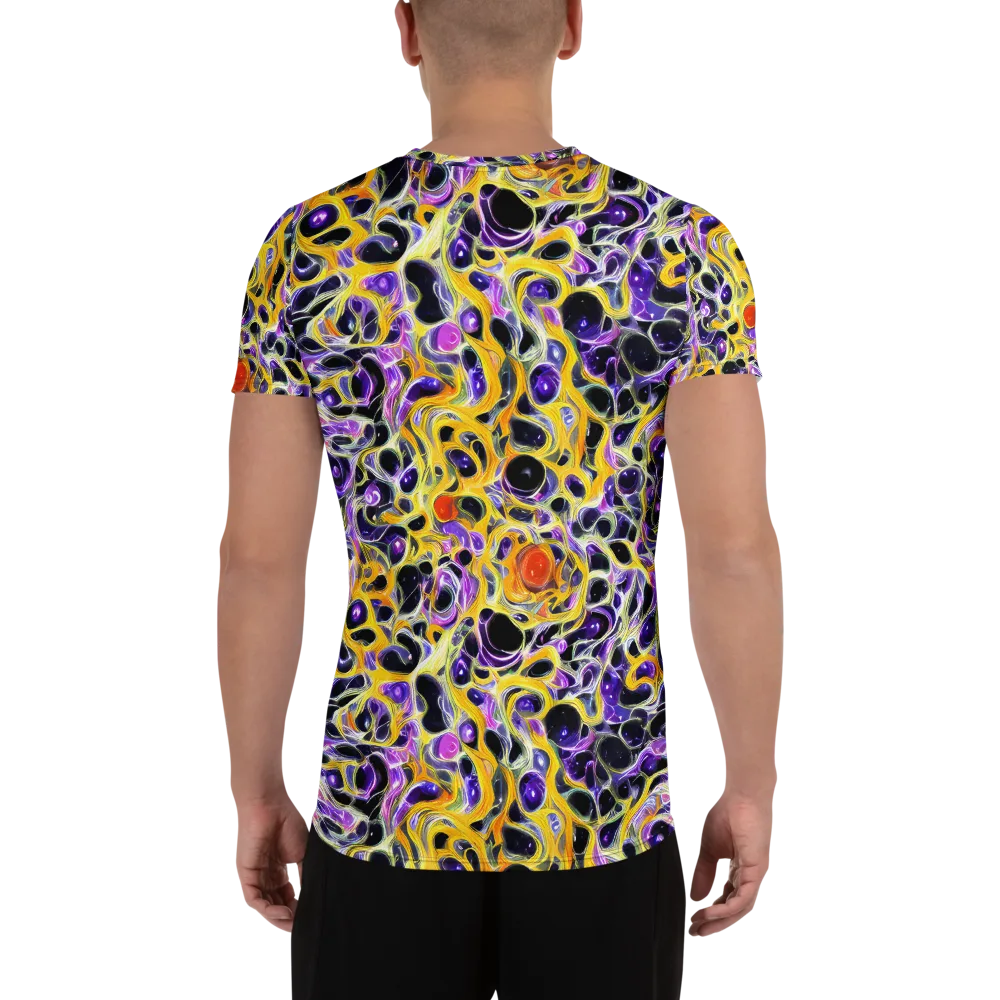 Solar Amethyst on Men's Athletic T-Shirt — Back
