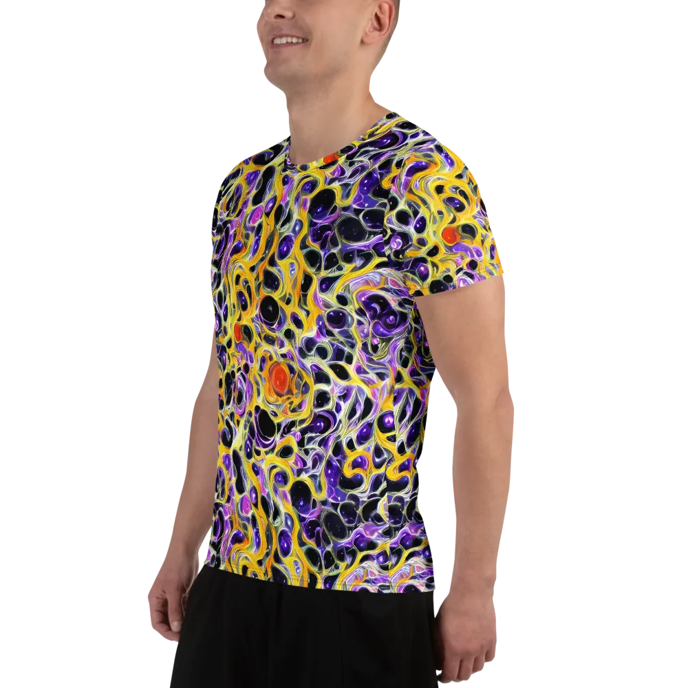 Solar Amethyst on Men's Athletic T-Shirt — Left