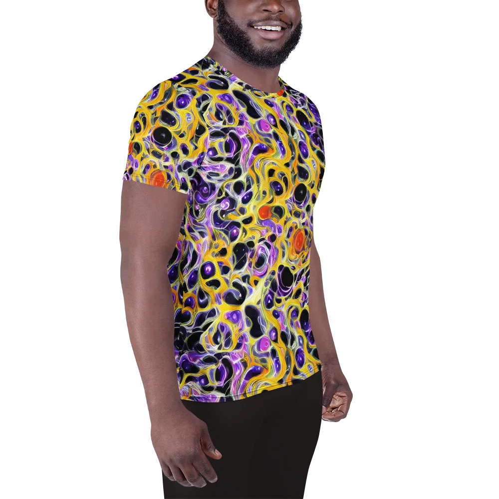 Solar Amethyst on Men's Athletic T-Shirt — Right