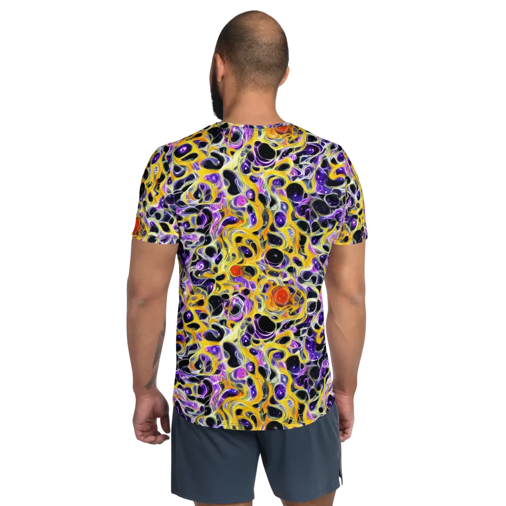 Solar Amethyst on Men's Athletic T-Shirt — Back
