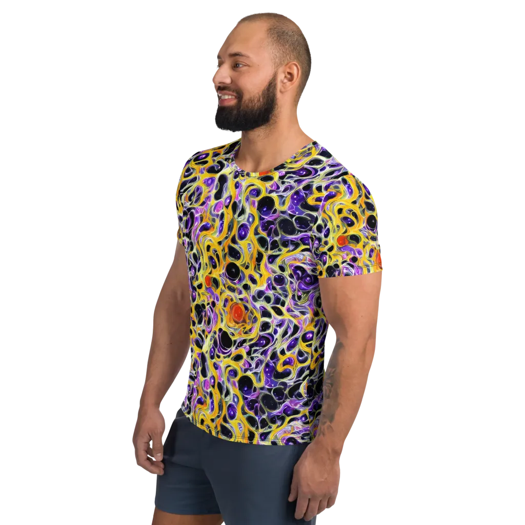 Solar Amethyst on Men's Athletic T-Shirt — Left