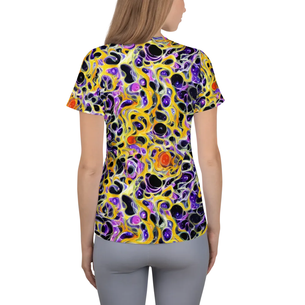 Solar Amethyst on Women's Athletic T-Shirt — Back