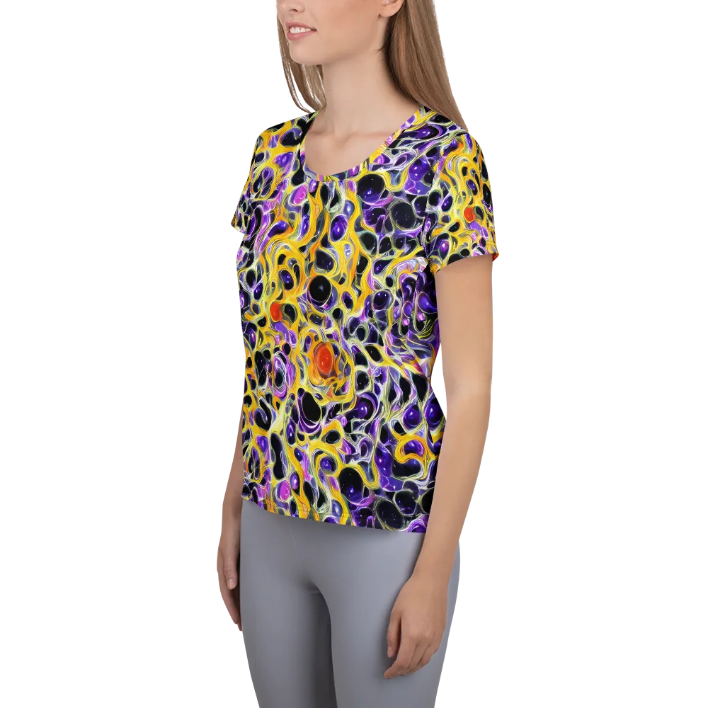 Solar Amethyst on Women's Athletic T-Shirt — Left