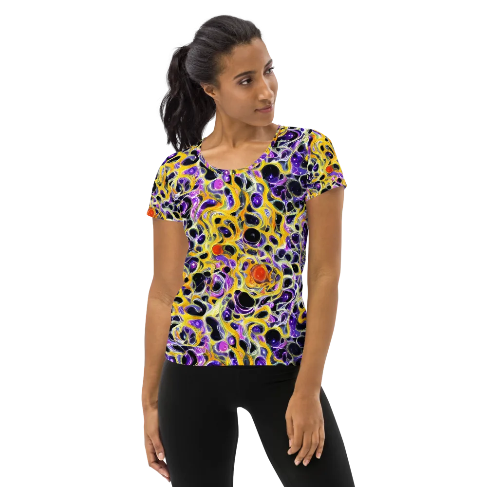 Solar Amethyst on Women's Athletic T-Shirt — Front