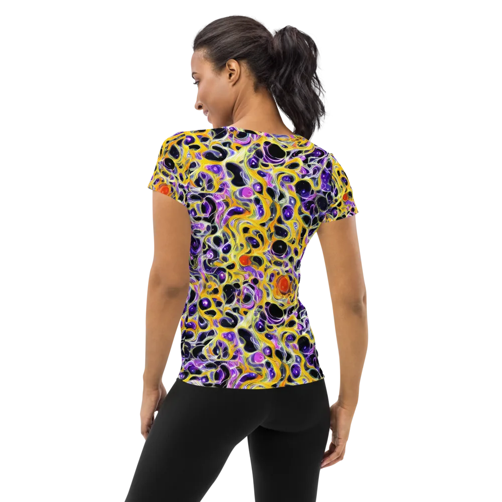 Solar Amethyst on Women's Athletic T-Shirt — Back