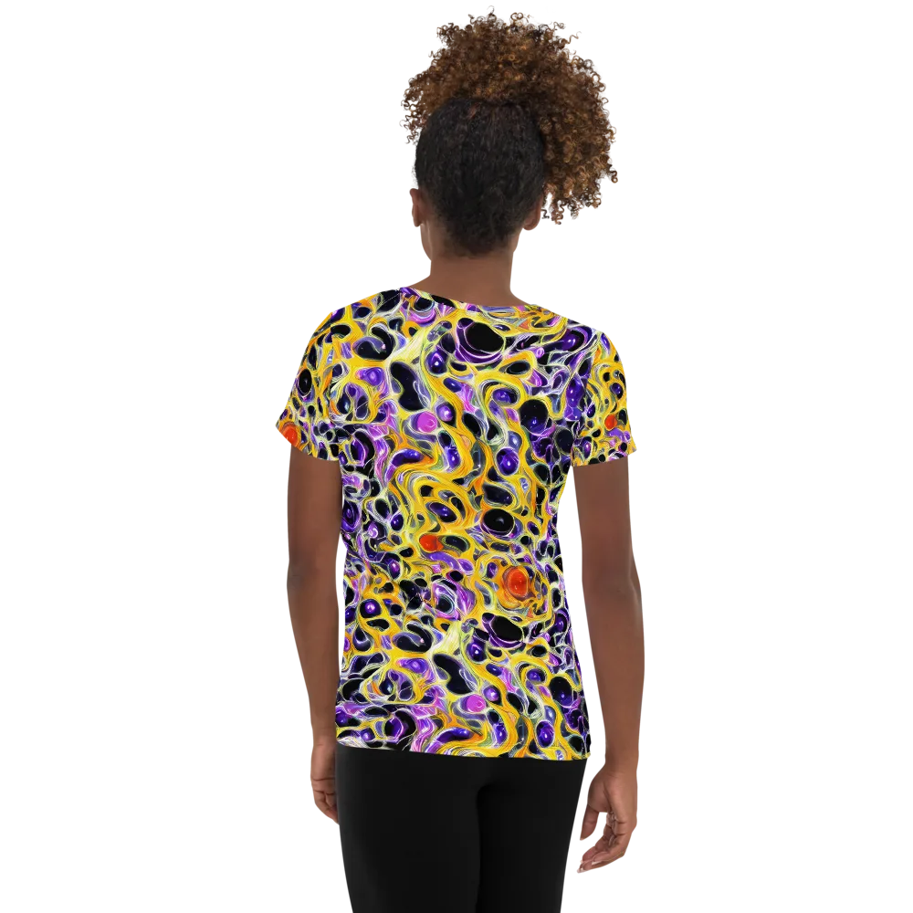 Solar Amethyst on Women's Athletic T-Shirt — Back