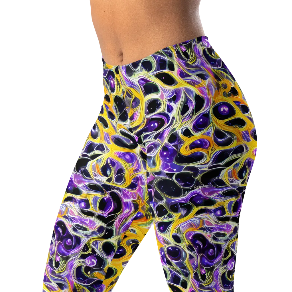 Solar Amethyst on Leggings — Left Front