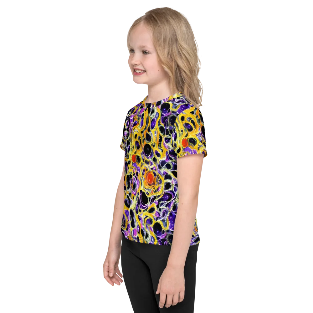 Solar Amethyst on Kids Crew Neck T-Shirt — Left