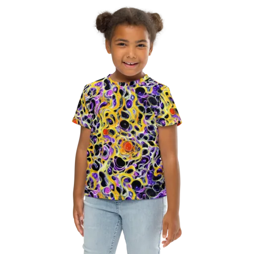 Solar Amethyst on a Kids Crew Neck T-Shirt