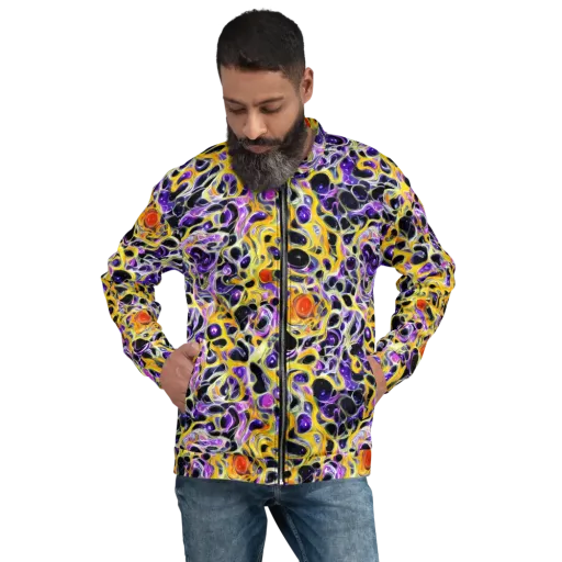 Solar Amethyst on a Bomber Jacket