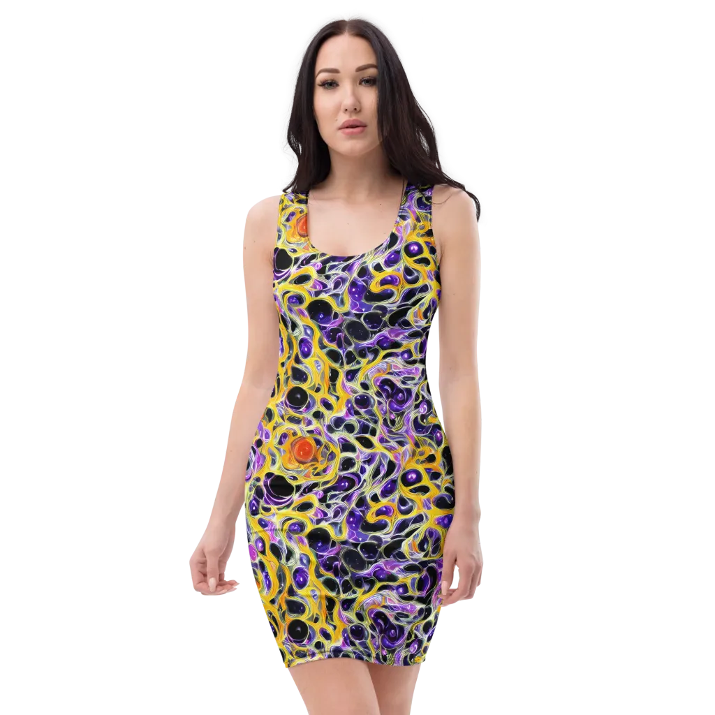Solar Amethyst on Bodycon Dress — Front