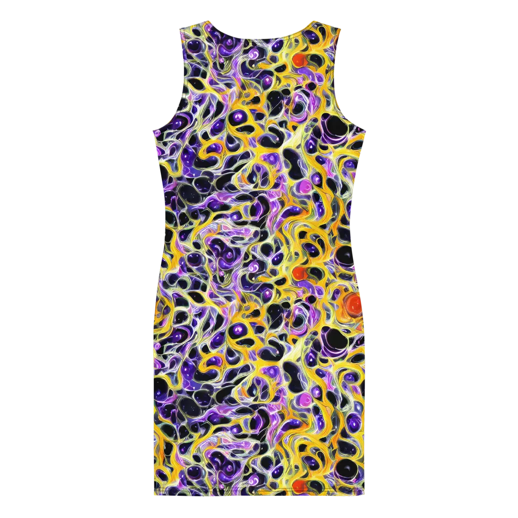 Solar Amethyst on Bodycon Dress — Back