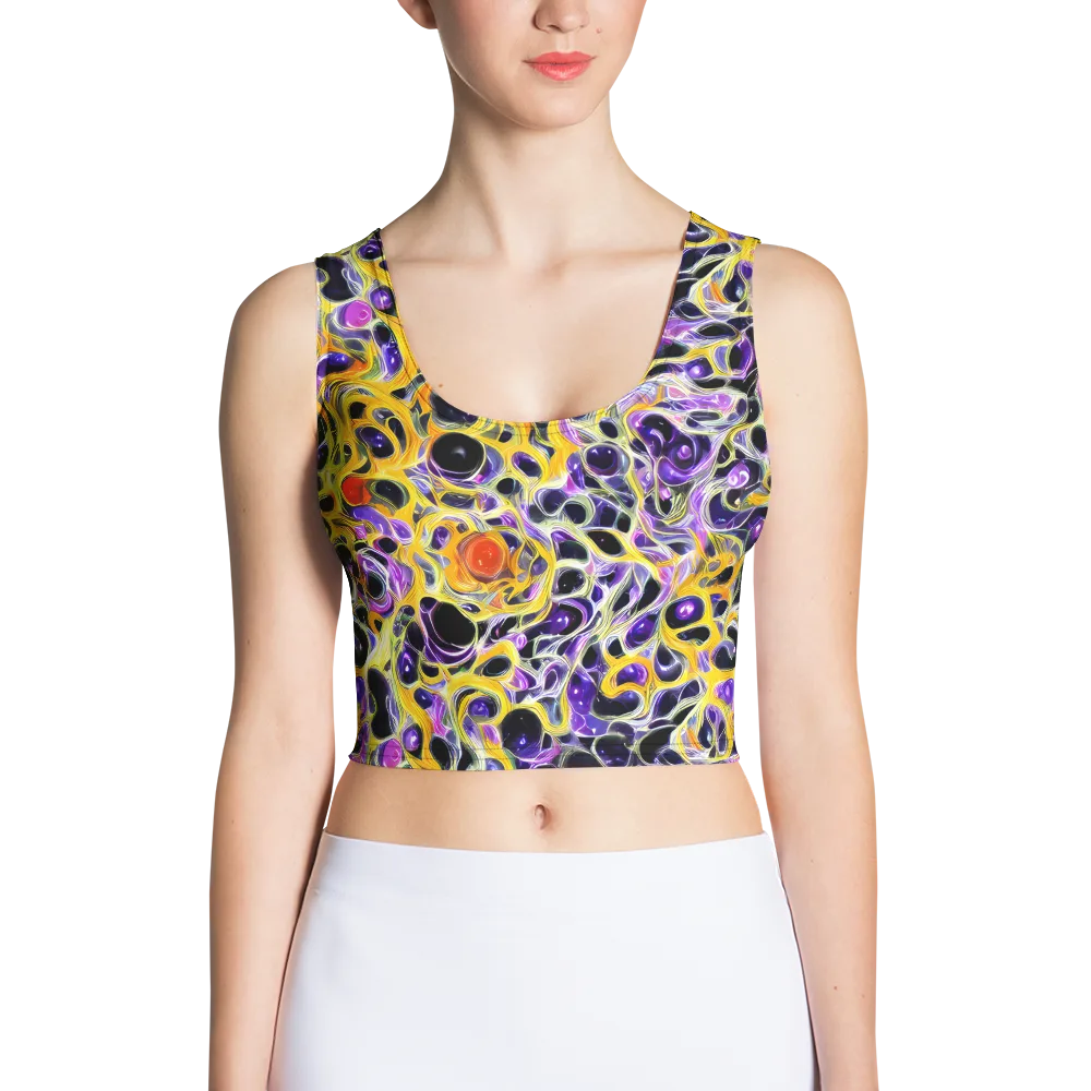 Solar Amethyst on Crop Top — Front