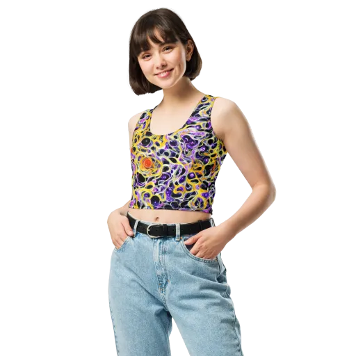 Solar Amethyst on a Crop Top