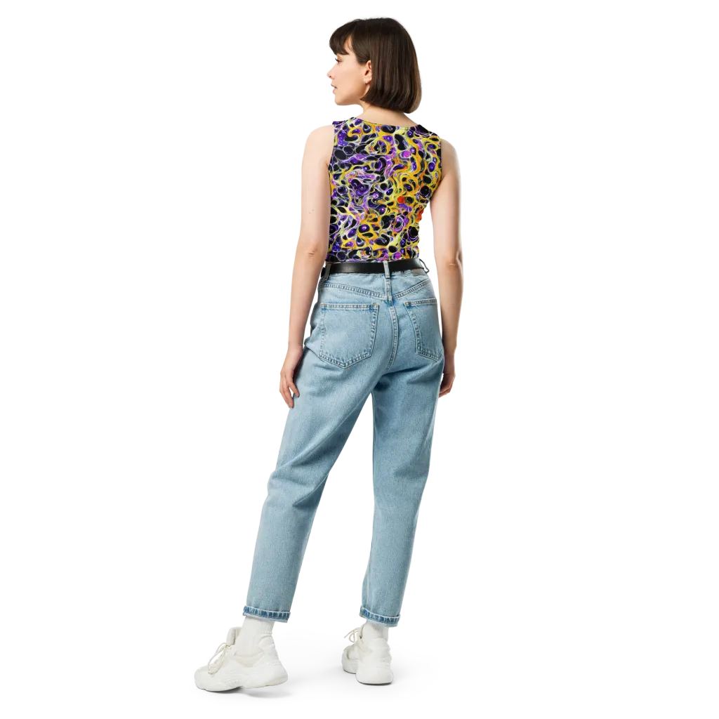Solar Amethyst on Crop Top — Back