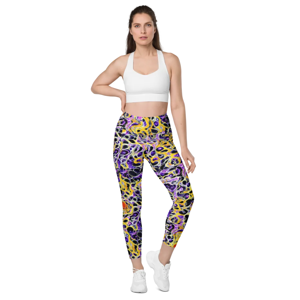Solar Amethyst on Leggings with Pockets — Front